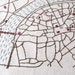 Prague Old Town Embroidered Map