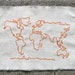 Embroidered World Map