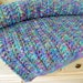 Stormy Sky Multicolor Knitted Afghan
