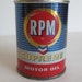 1960's Tin Toy Motor Oil Bank RPM Vintage Advertising Premium Miniature