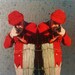 RESERVED FOR JULIEMixed media collage ACEO. Mirror image gunman on silver.