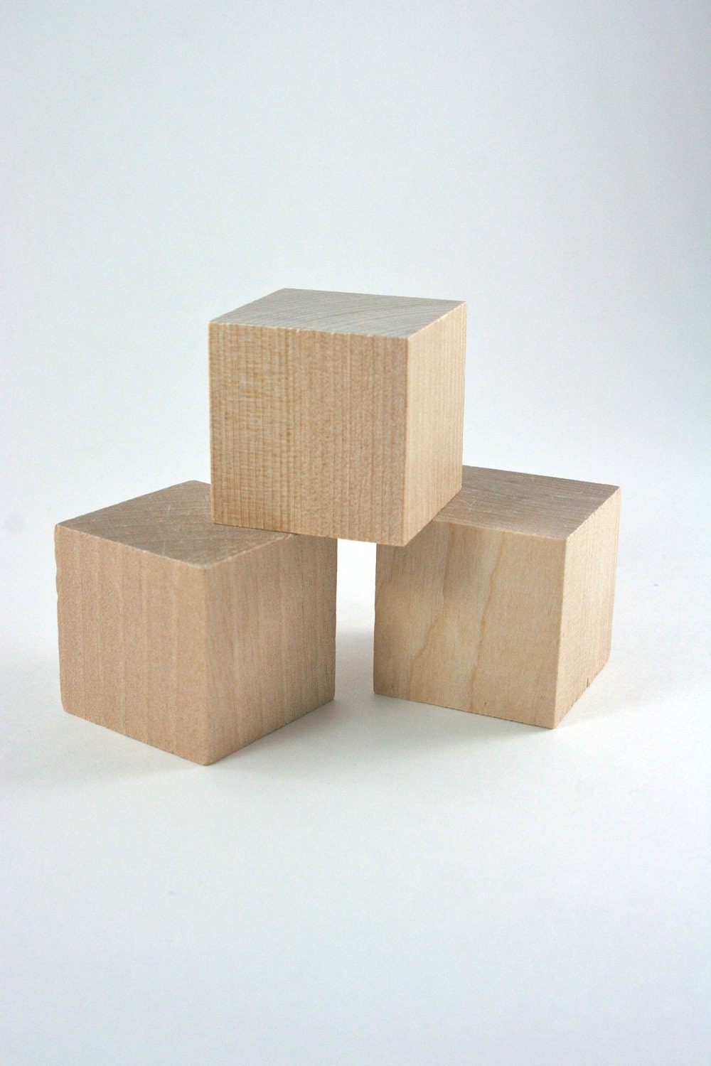 12 Unfinished Wood Blocks 1.5 inches Wooden Blocks Cube for