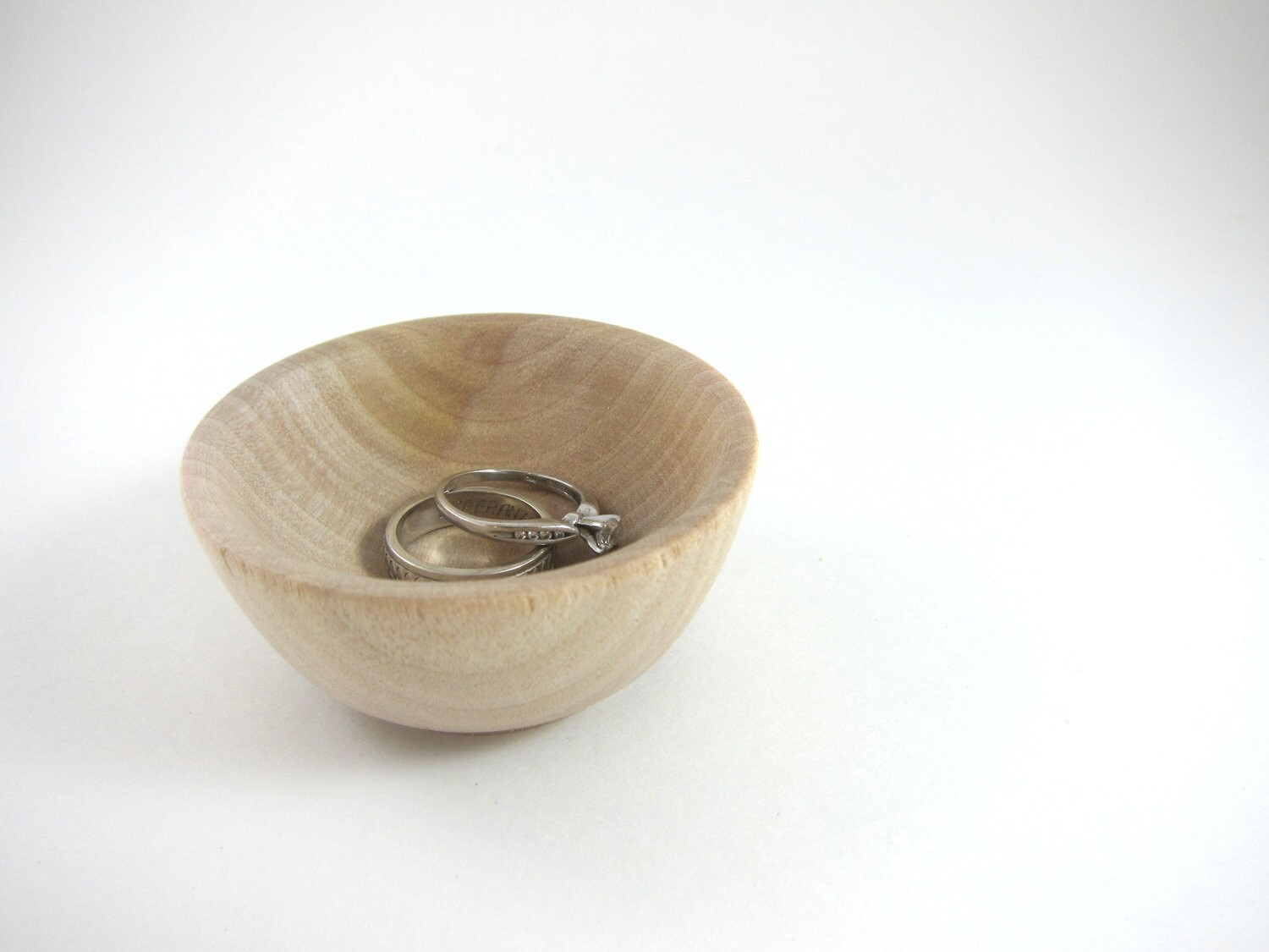 Unfinished Wood Ring Bowl 3 Small Wooden Bowls for Ring
