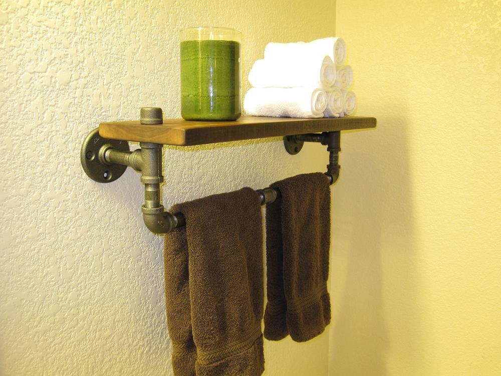 Towel Rack Pipe Shelf