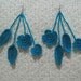 Crochet earrings / Blue earrings
