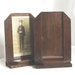 1940s photo frames pair in dark oak