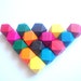 Geometric Mix Wood Beads -20mm Big Hole, Geometric Jewelry,Do it Yourself Geometric necklace
