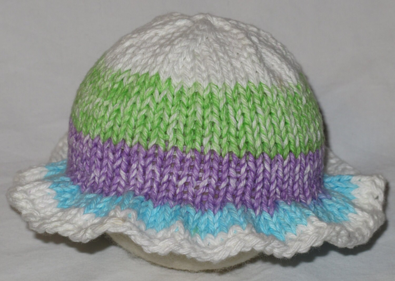 PATTERN Baby Hat Knitted Baby Hat Floppy Hat Baby Floppy