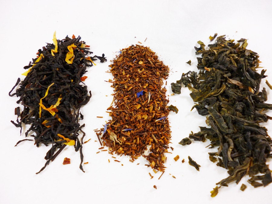 Loose Leaf Tea Starter Pack 3 teas steeping ball spoon