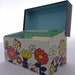 Vintage Ohio Art Mod Flowers Recipe Box \\ CLEARANCE!!