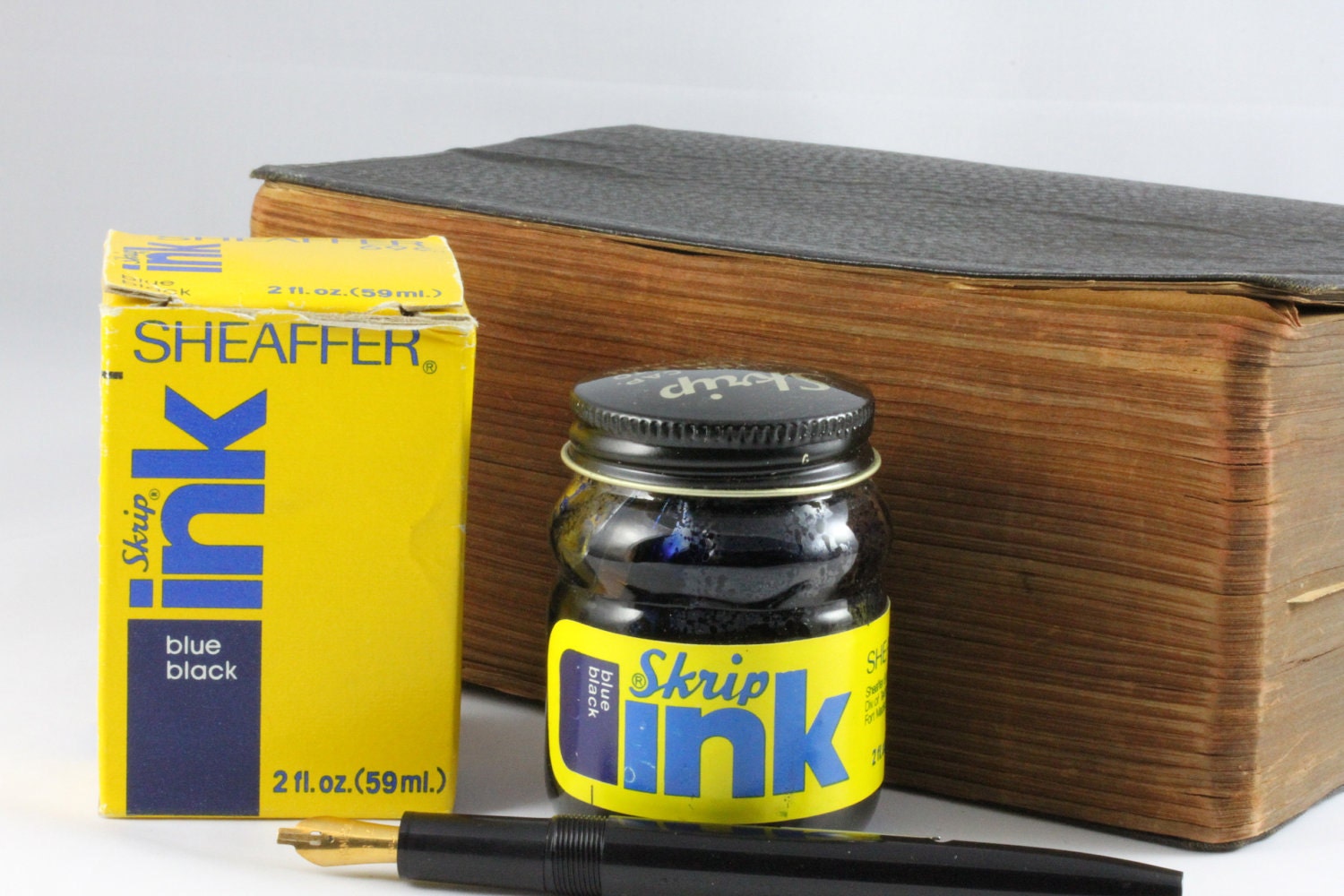 Sheaffer Skrip Vintage Blue Black Ink Bottle