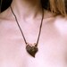 Wooden Heart Necklace, friendship necklace, woodworking, wood jewelry, wood heart pendant,, rustic jewelry