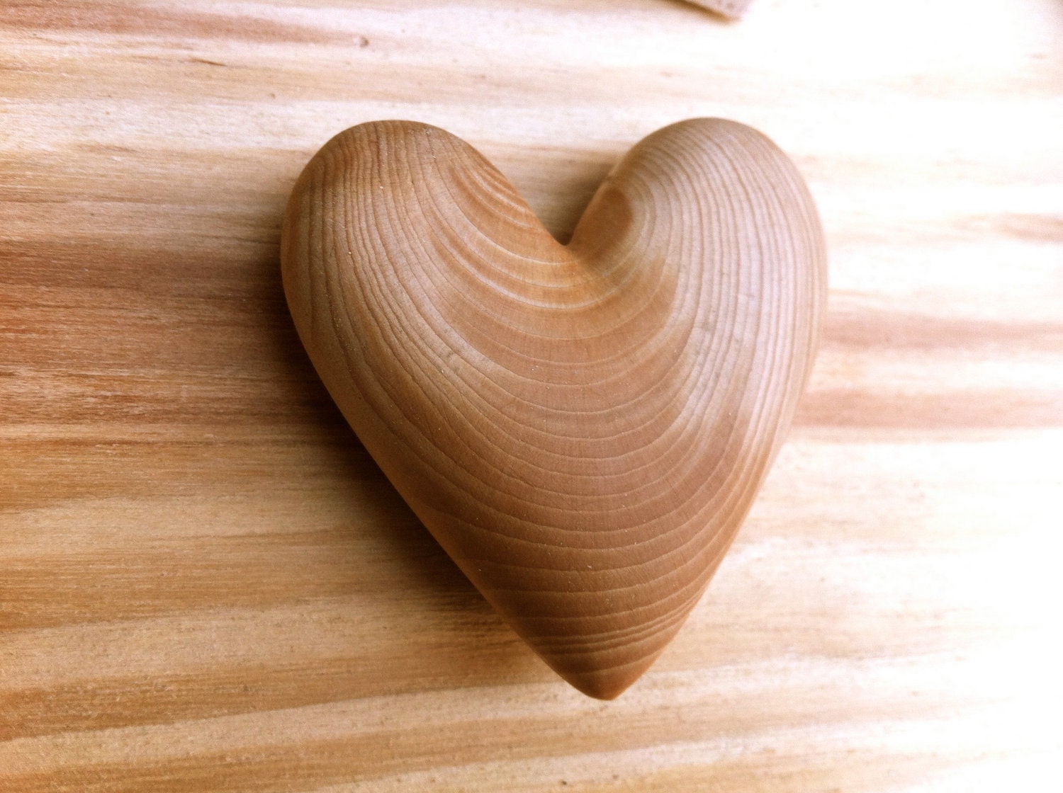 Wooden heart Woodworking Lucky Charm Cedar Wood heart