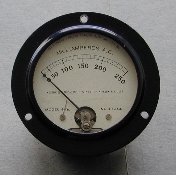 Items similar to Vintage - Weston Moving Coil Milliamp A.C. meter ...