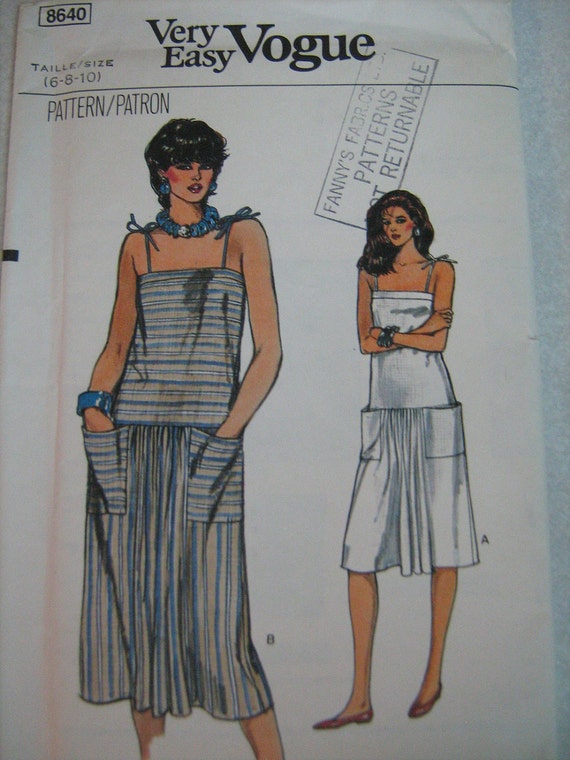 VOGUE SUMMER DRESS very easy sewing pattern by MARYZCREATION