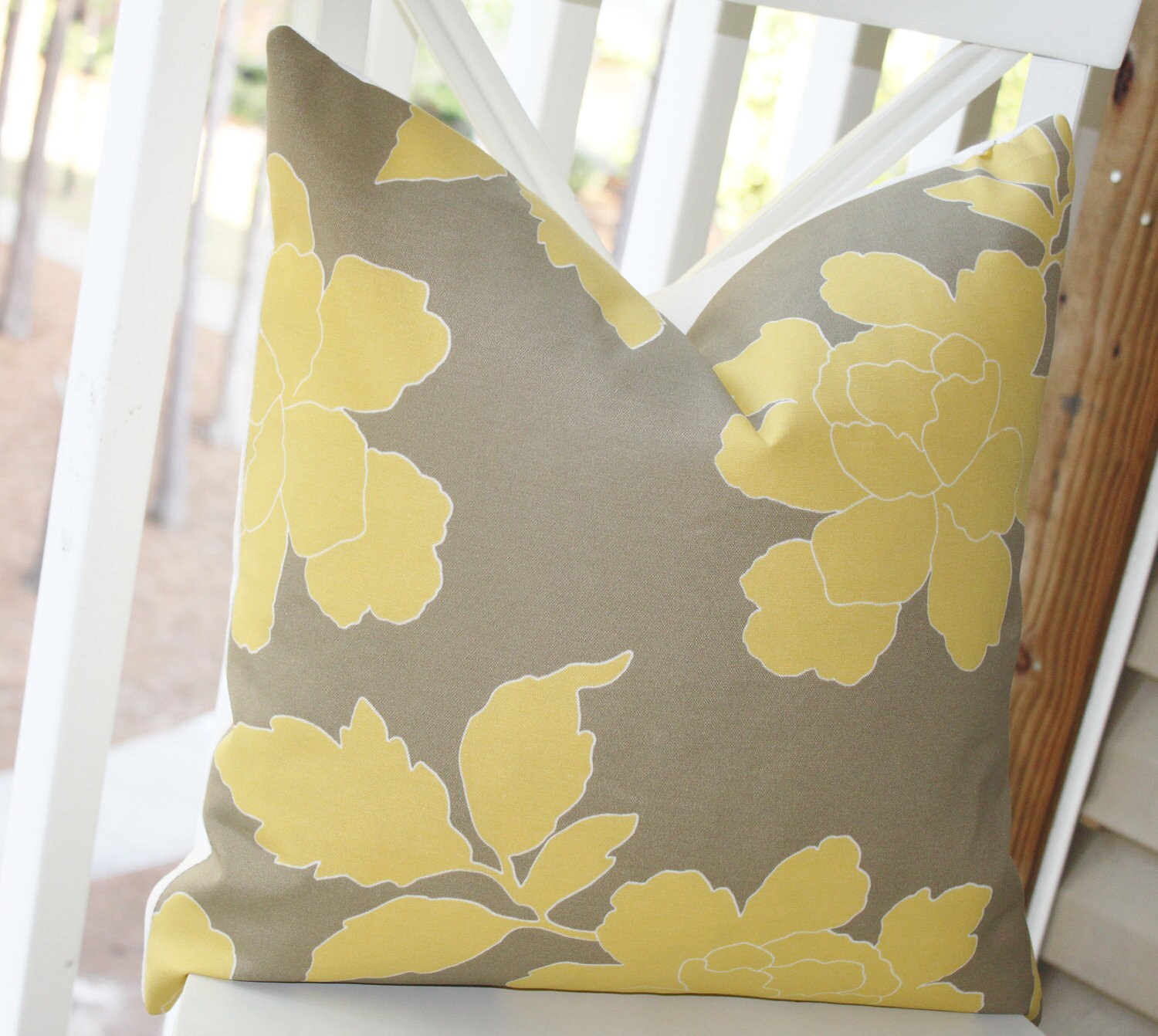 Decorative Pillow Cover Yellow Grey Dwell Studio Pillow Cover