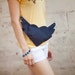 Hip Bag Purse Belt Bag Purse Winged Heart Black Bag Purse Hands Free Bag Club Kid Urban Bag Purse Hipster Style Spring Bag
