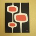 Mid Century Modern Painting, 8 X 10 Original Acrylic