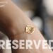 Reserved for Rebecca - Set of eight 5/8 inch monogram bracelets in 18k Gold plated silver - EMS shipping