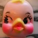 Vintage Easter Chick Doll Face