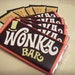 Willy wonka & the chocolate factory replica novelty wonka bar x1 retro candy confectionery wonka bar