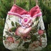 Vintage Barkcloth Purse Hippie Bag Bohemian Summer Purse