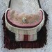 Crossbody Purse Gypsy Black Velvet Carpetbag Victorian Lace Vintage Burgandy Velvet Bag, Bohemian