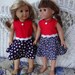 set of two fourth of july dresses for american girl doll
