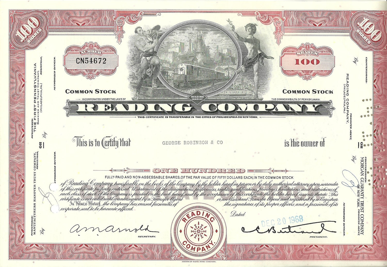 Vintage Stock Certificate 10