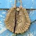 Sunshine On My Shoulder Bag/Upcycled round and rustic purse/eco boho bag