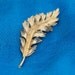 Vintage Brooch Coro 1961 Gold Tone Leaf Design