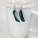 Willow Leaf Earrings with Azure Blue Patina Nugold Form Fold