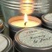Wedding Favor Soy Candle Tin by Veris SAMPLE