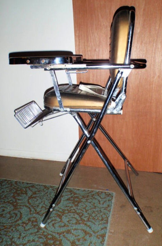 Vintage Retro Chrome High Chair