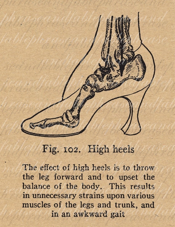 The Effect Of High Heels Shoes Vintage Digital Image Download Feminism ...