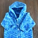 Baby Cardigan Blue Hand Knitted Hoodie