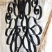 Reserved for Trish Vintage Black Iron Scroll Architectural Wall Hanging
