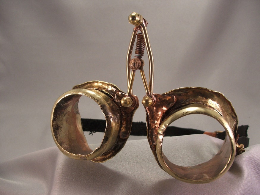 Steampunk Goggles Brass Handmade All Metal By Artificermade 