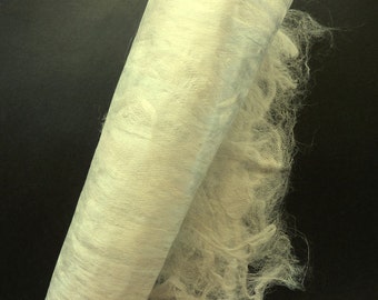 White Silk Fusion Craft Paper - White Decorative Craft Sheet - Textile Art Supplies