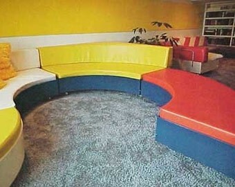 1975 HUGE MID CENTURY modern Interior Design Inside Today's Home book Faulkner
