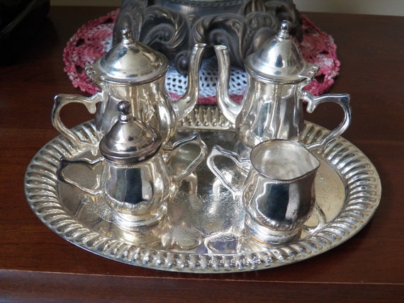 godinger silver art co miniature tea set