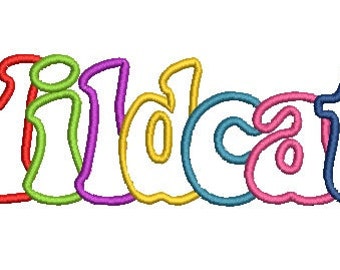 Wildcats, Team Sports, School Mascots, Applique, Embroidery Design (42) Instant Download