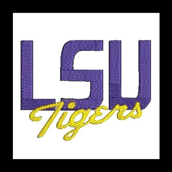 LSU Tigers LSU Embroidery Design 22 Instant Download