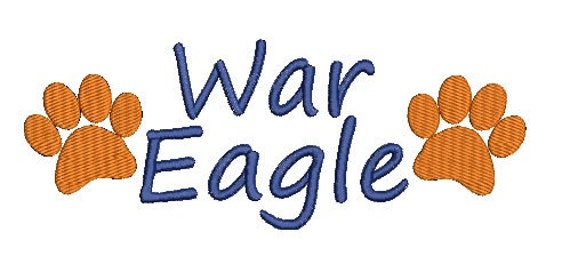 Auburn Tigers War Eagle Auburn Embroidery Design 47