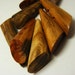 Wood toggle buttons , Irish mountain Ash toggle buttons.