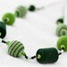 RESERVED FOR DARIA - Teething necklace/Nursing necklace - dark green neon green green combi - crochet sling necklace