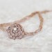 Oatmeal Braided Yarn Newborn Halo, Baby Photo Prop, Light Brown Rosette Halo on Crochet Yarn Band, Newborn-1