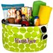 Lime Green Polka Dot Game Day Beach Pool Market Tote Personalized Monogrammed Back To School Gift