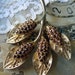 RESERVED for Judy - vintage weiss brooch - goldtone leaf rhinestone floral branch 1950s 1960s mad men