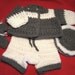 Baby Boy Girl 4 Pc Sweater Shorts Hat Booties Gray White Crochet Set 12-18 Mos & READY For FREE SHIPPING